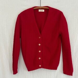 Vintage Red Cardigan